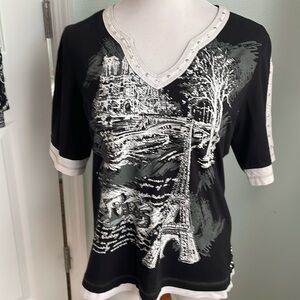 Le Kiwi - women’s embellished T-shirt